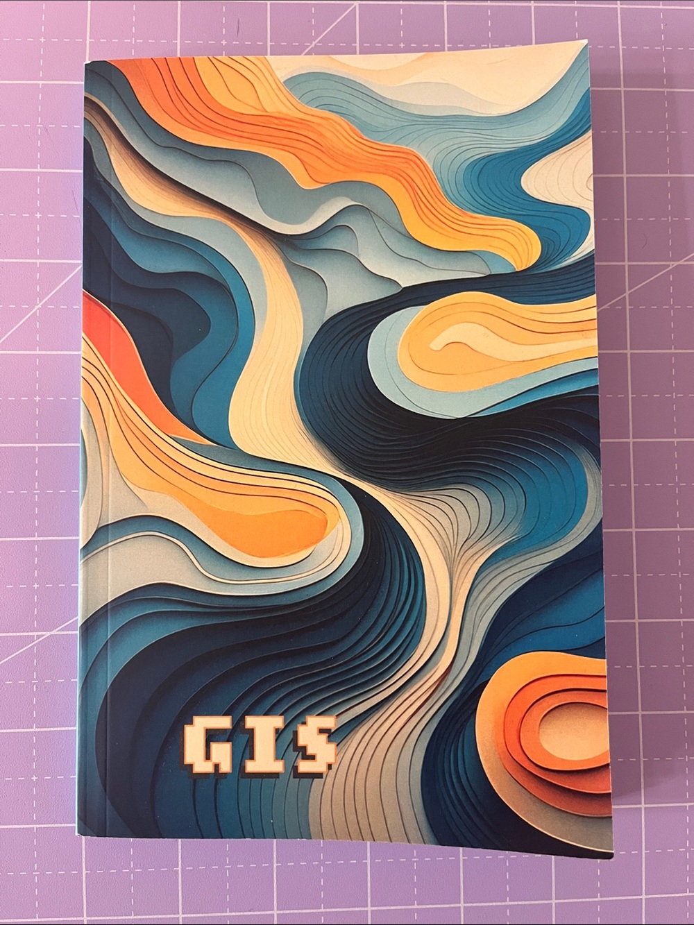NWOT GIS elevation cover themed field notebook - softcover, 120 grid pages